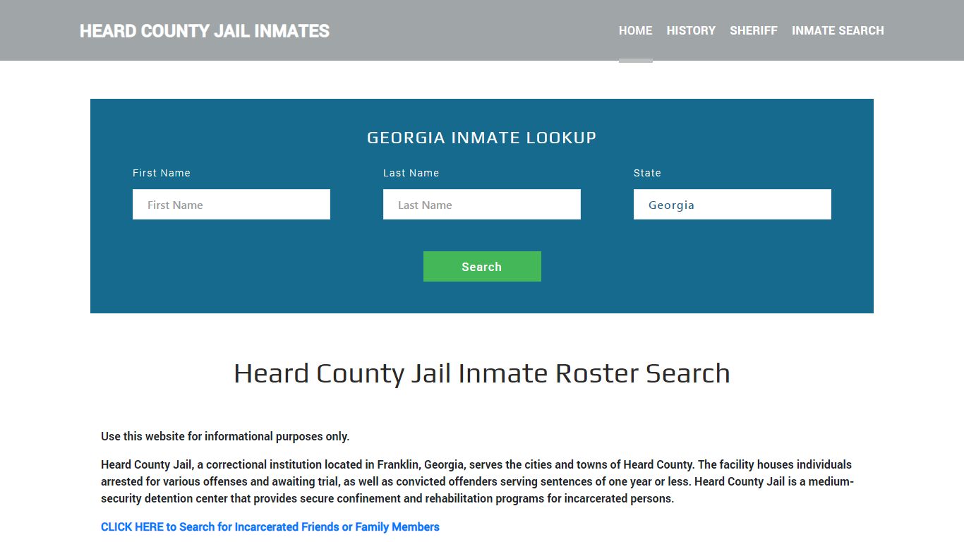 Heard County Jail Inmate Roster Lookup, Franklin, GA